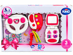 Baby Portable Toys Set – Steering Wheel, Key & Phone – 3 Pcs