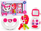 Baby Portable Toys Set – Steering Wheel, Key & Phone – 3 Pcs