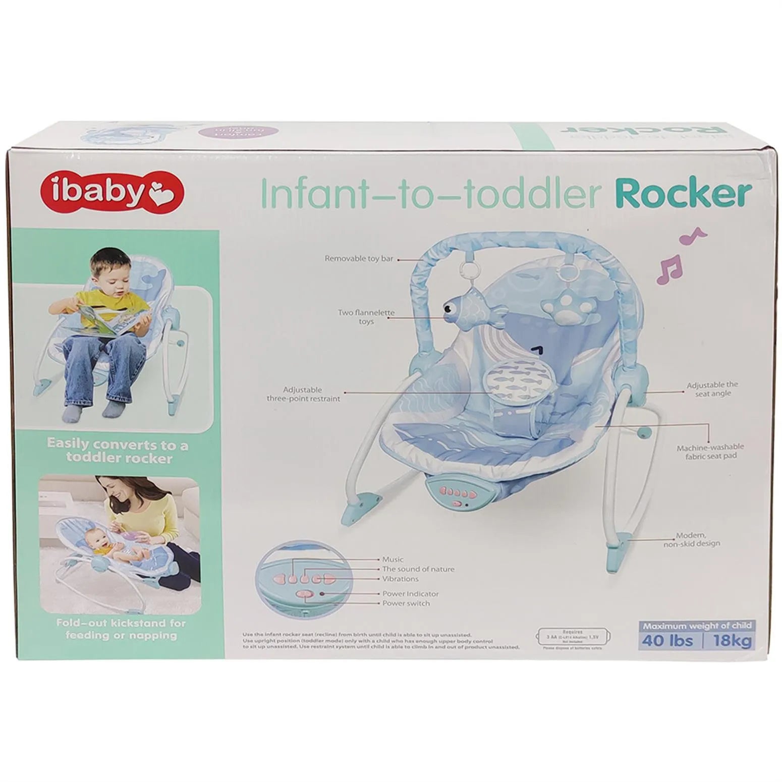 BABY ROCKING CHAIR WITH COLRO BOX