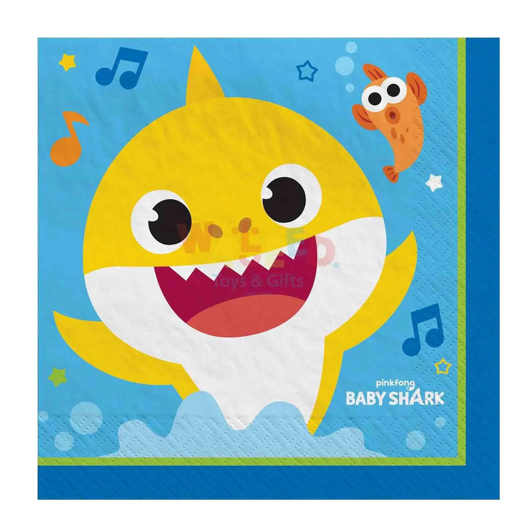 BABY SHARK LUNCH NAPKINS 16PCS