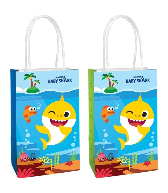 BABY SHARK PRINTED KRAFT BAG