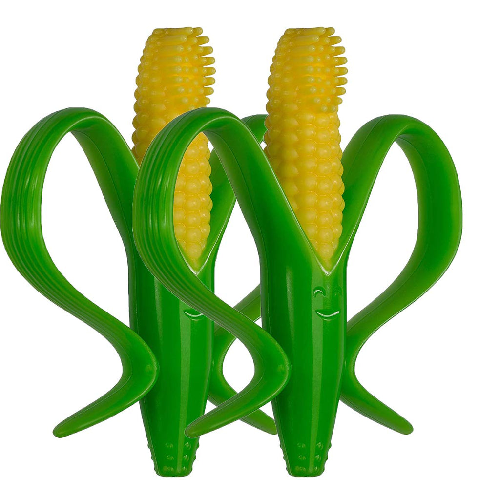 بيبى بانانا كورن كوب فرشاة اسنان للأطفال – أصفر