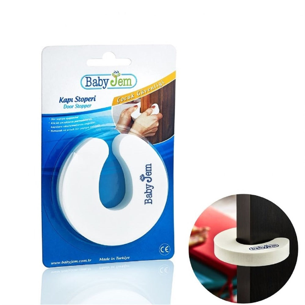 بيبي جيم - مانع انغلاق الأبواب - ابيض