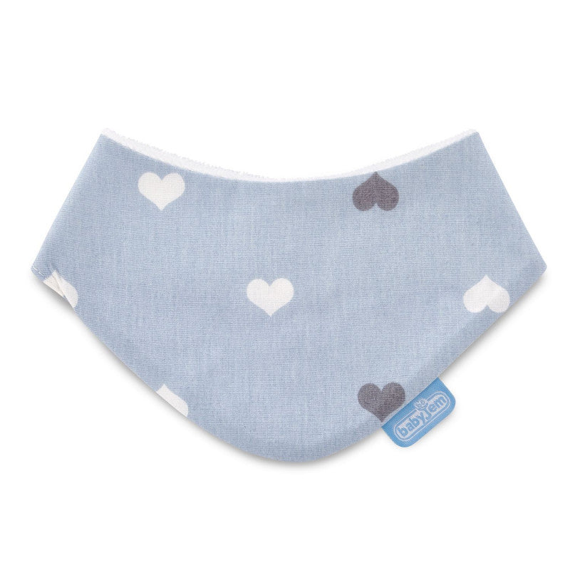 BABYJEM NEWBORN SCARF APRON BLUE