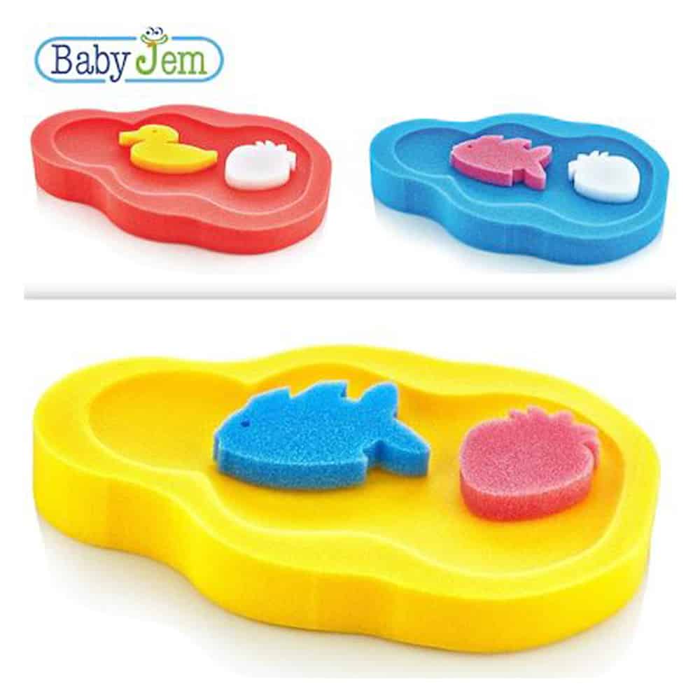 بيبي جيم - اسفنجة استحمام للطفل - اصفر