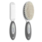 BABYJEM BRUSH COMB SET NATURAL BRİSTLE / GRAY