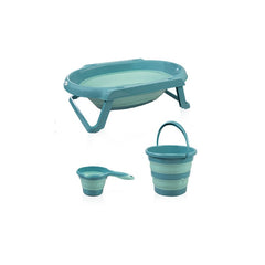 BABYJEM FOLDING BATH SET 3 PCS TURQUOISE NEW