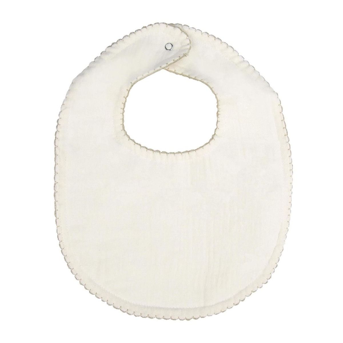 BABYJEM MUSLIN BIB  / ECRU