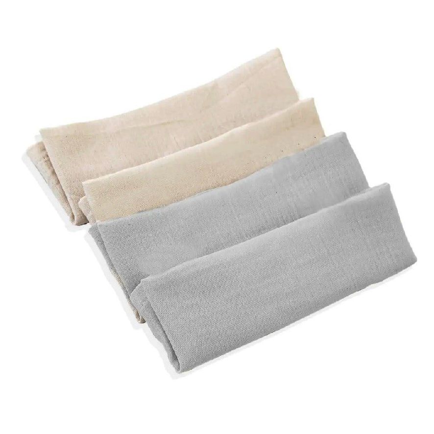 BABYJEM MUSLIN MOUTH TISSUE  / 4 PCS / GREY