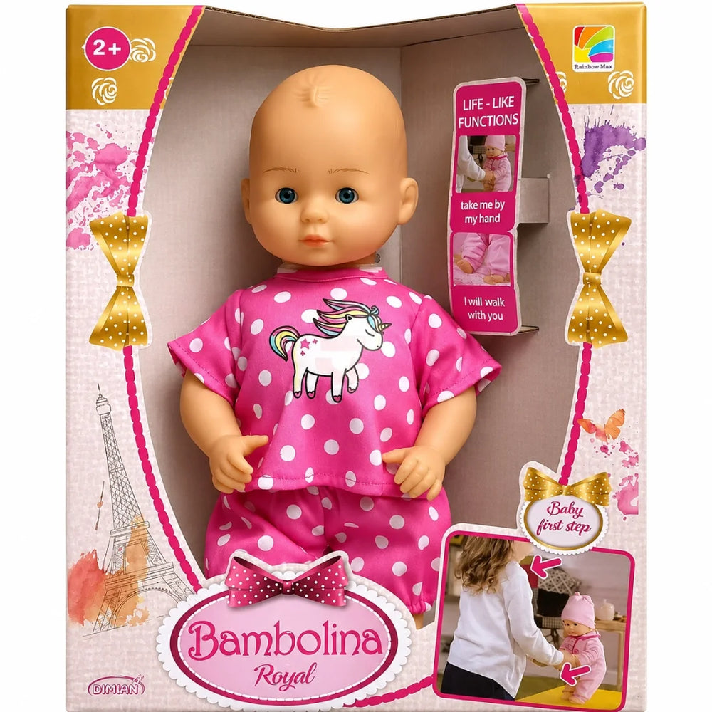 Bambolina Royal Baby Doll – Walks When You Hold Her Hand