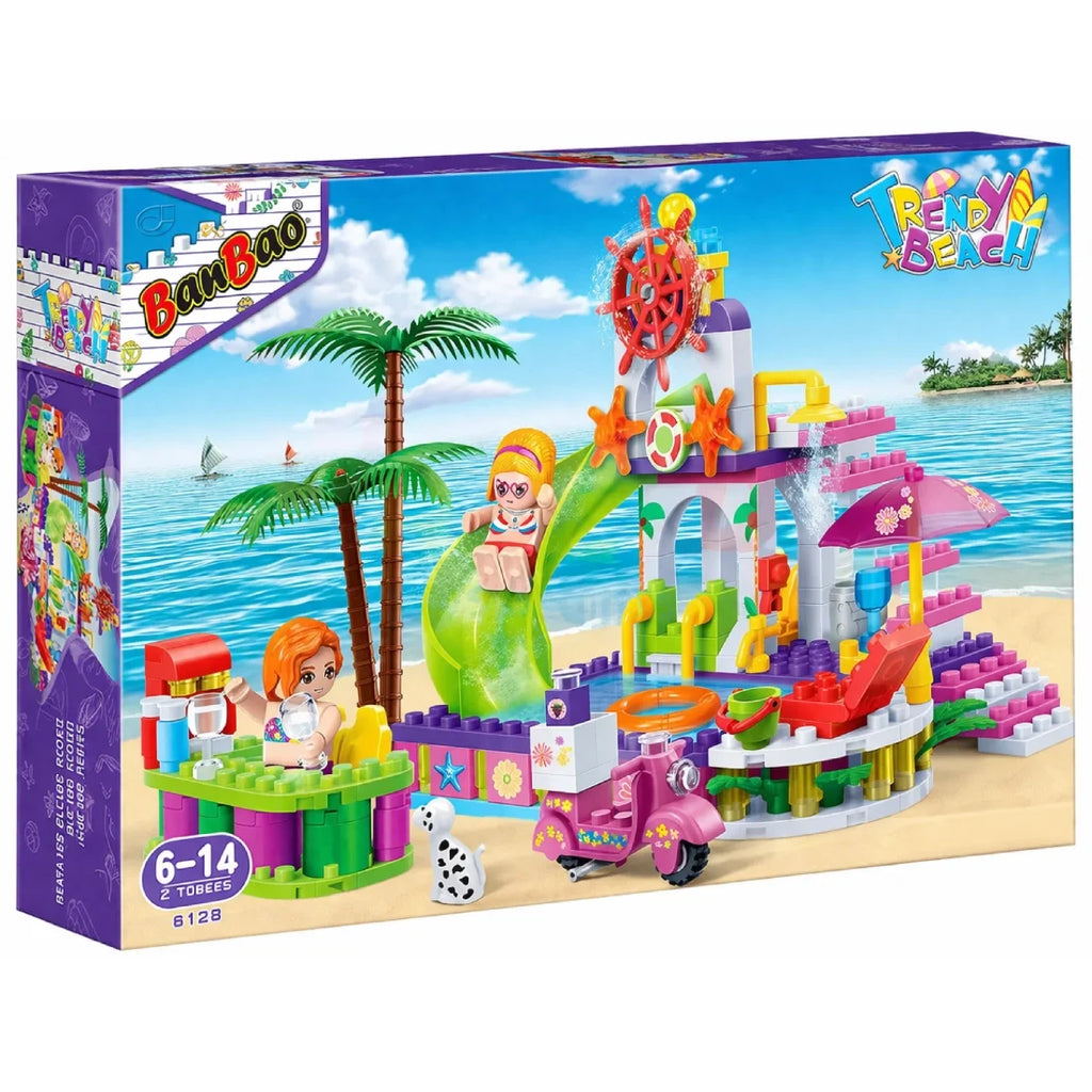 BanBao Beach Water Park Building Blocks 180 Pieces Kids Toy