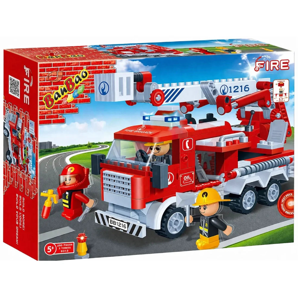 Fire Truck Building Blocks Set