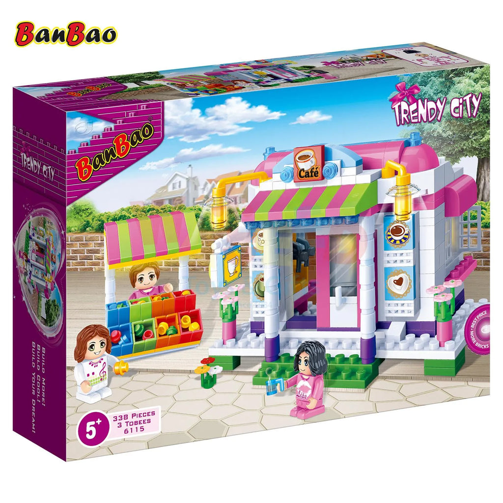 BanBao Café Building Blocks 338 Pieces Kids Toy