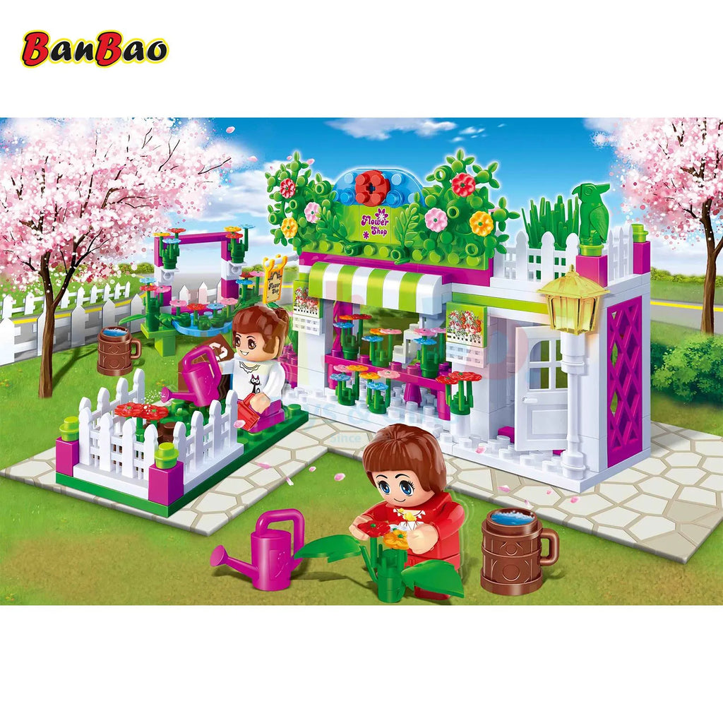 BanBao Flower Shop Building Blocks 252 Pieces Kids Toy