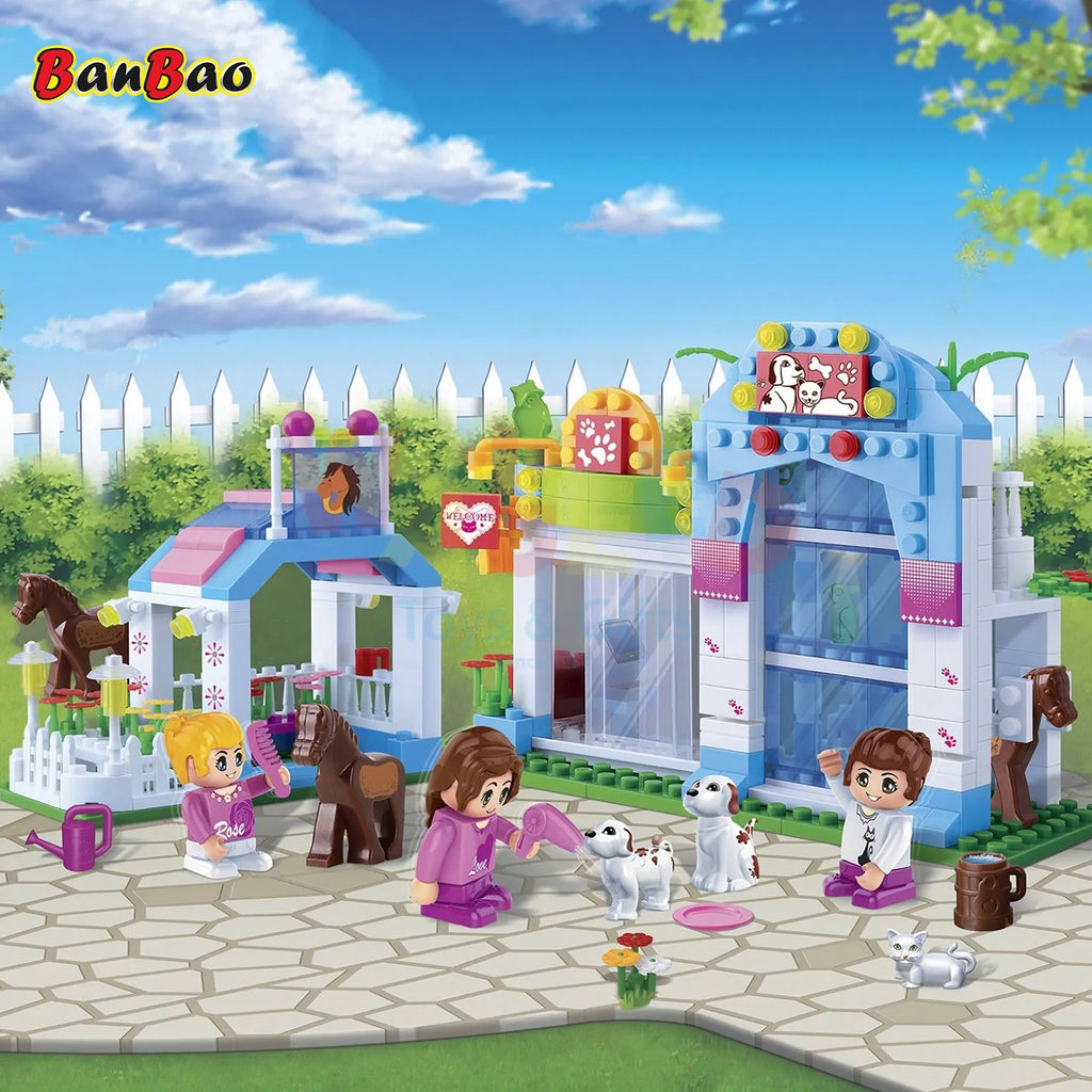 BanBao Pet Care Center Building Blocks 320 Pieces Kids Toy