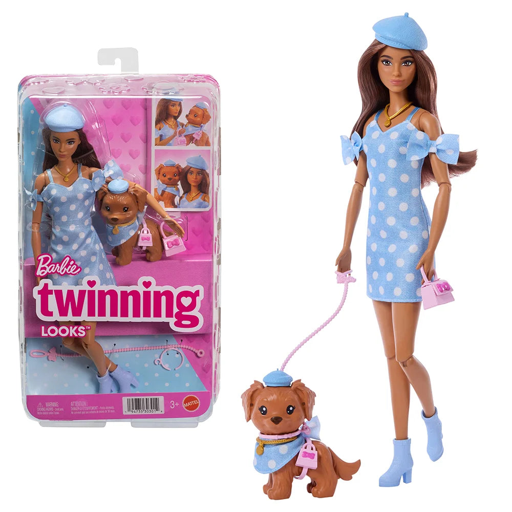 Barbie Twinning Looks Blue Dress