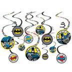 BATMAN SPIRAL DECORATIONS-12PCS