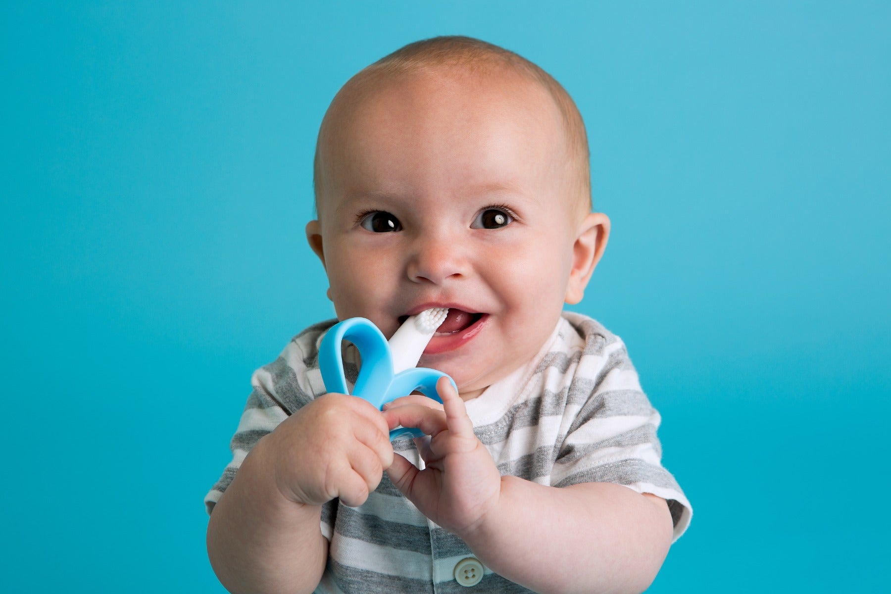 Baby Banana Infant Toothbrush Blue