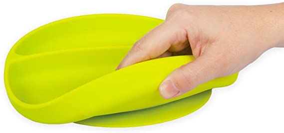 BBLUV Miäm (Lime) - Silicone Plate and Spoon