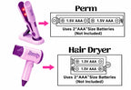 Beauty Hair Salon Set with Light-Up Dryer – 16 Pcs