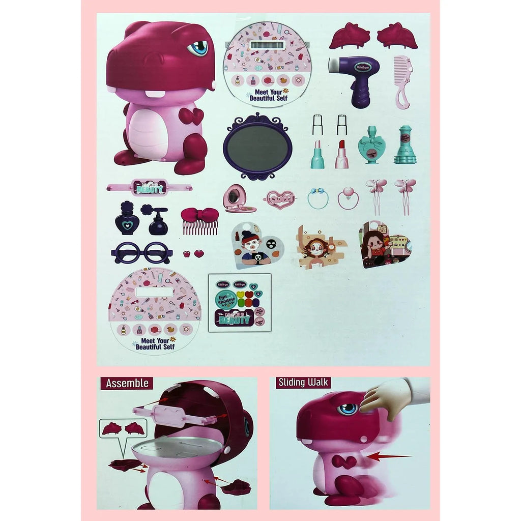 BEAUTY PLAY SET 31 PCS DINO SHAPE