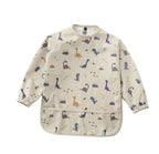 Beige Dino Smock Bib (1-3 years)