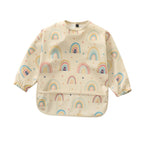 Beige Rainbow Smock Bib (1-3 years)