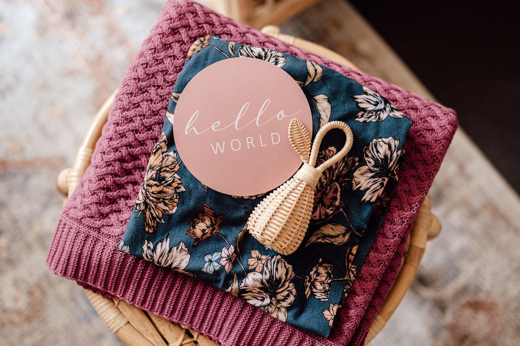 Belle and Rose Gold Reversible Milestone Cards