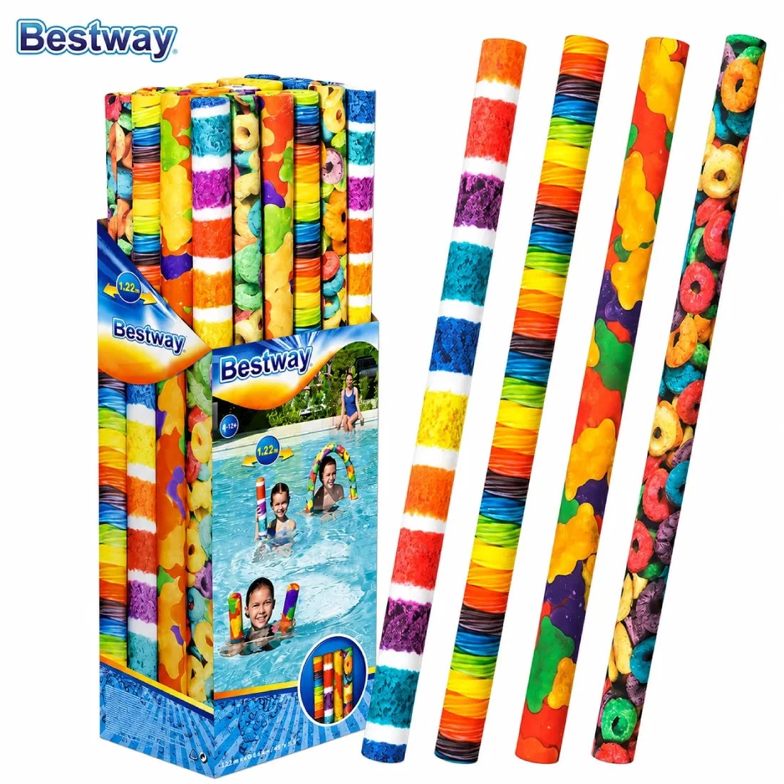 Bestway 1.22M Printed Pool Noodles For Water Fun