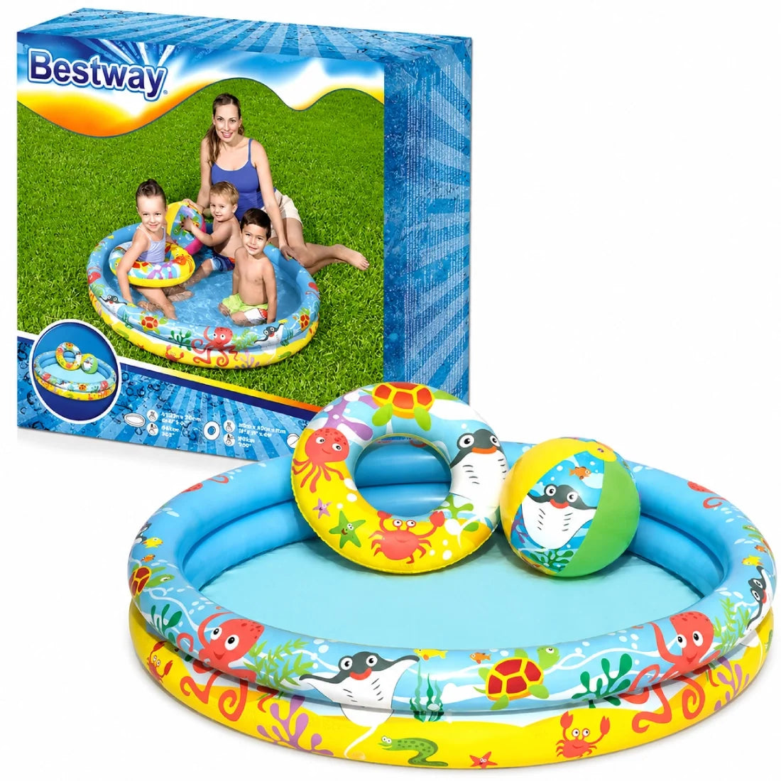 Bestway 1.22M x 20CM Kids Play Pool Set