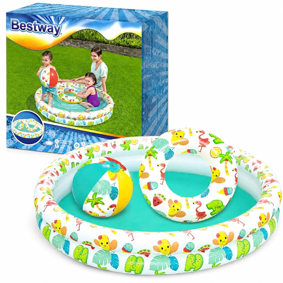 Bestway 1.22M x 20CM Kids Play Pool Set