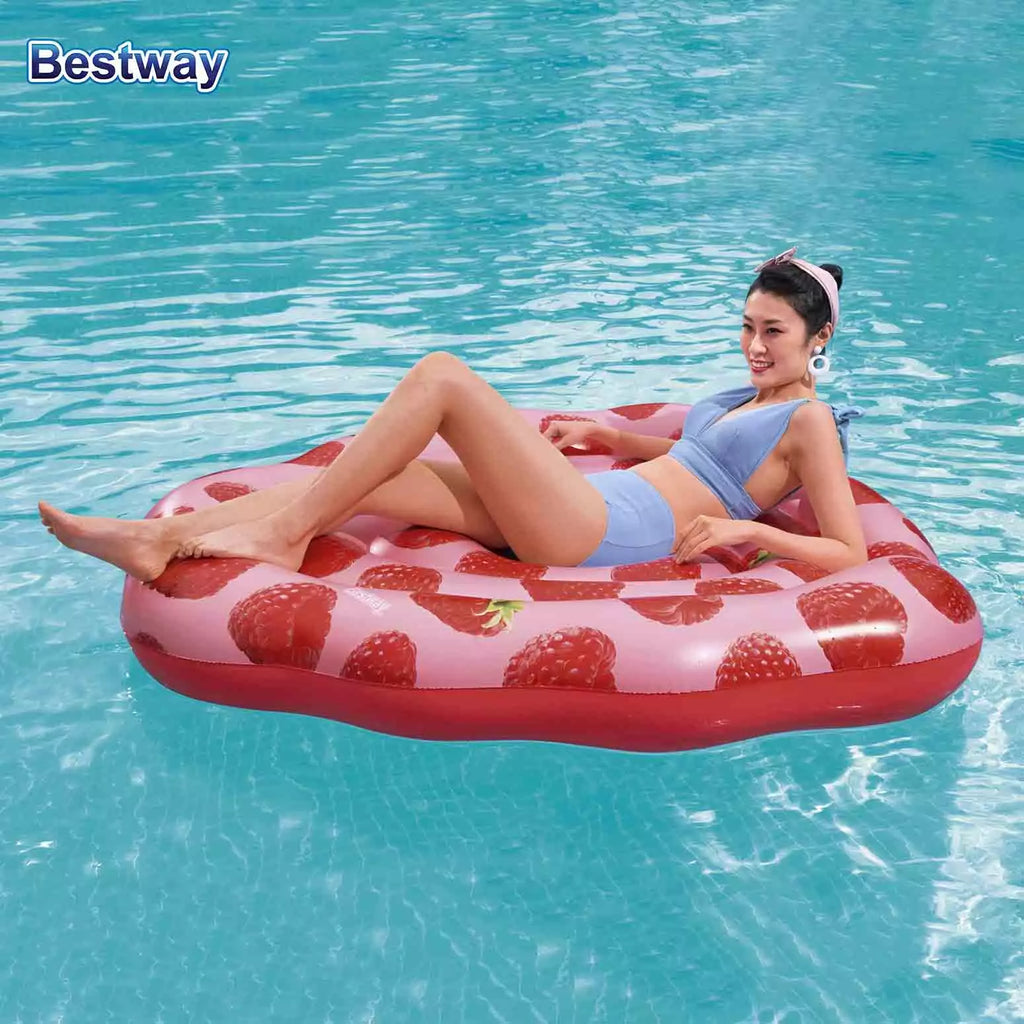 Bestway 1.65m 1.51m Scentsational Raspberry Pool Float
