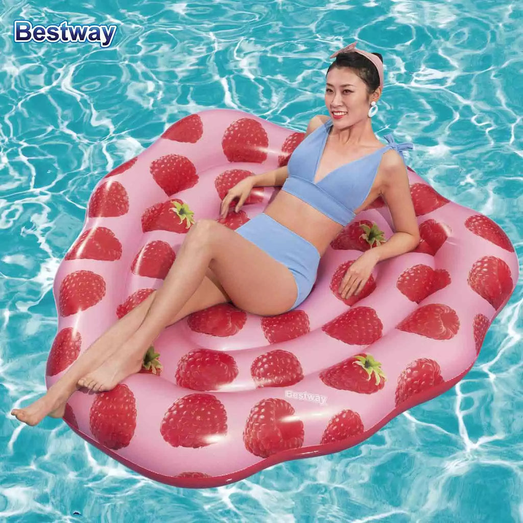Bestway 1.65m 1.51m Scentsational Raspberry Pool Float