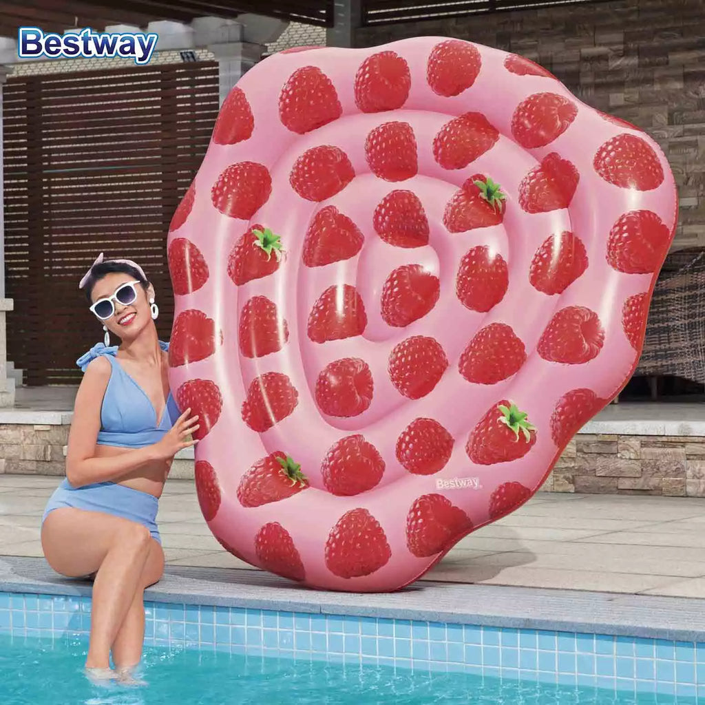 Bestway 1.65m 1.51m Scentsational Raspberry Pool Float
