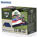 Bestway 2.03m 1.52m 22cm Air Mattress Queen Manual Hand Pump Air Mattress Two Pillows Repair Patch With Air Hammer Inflation Pump