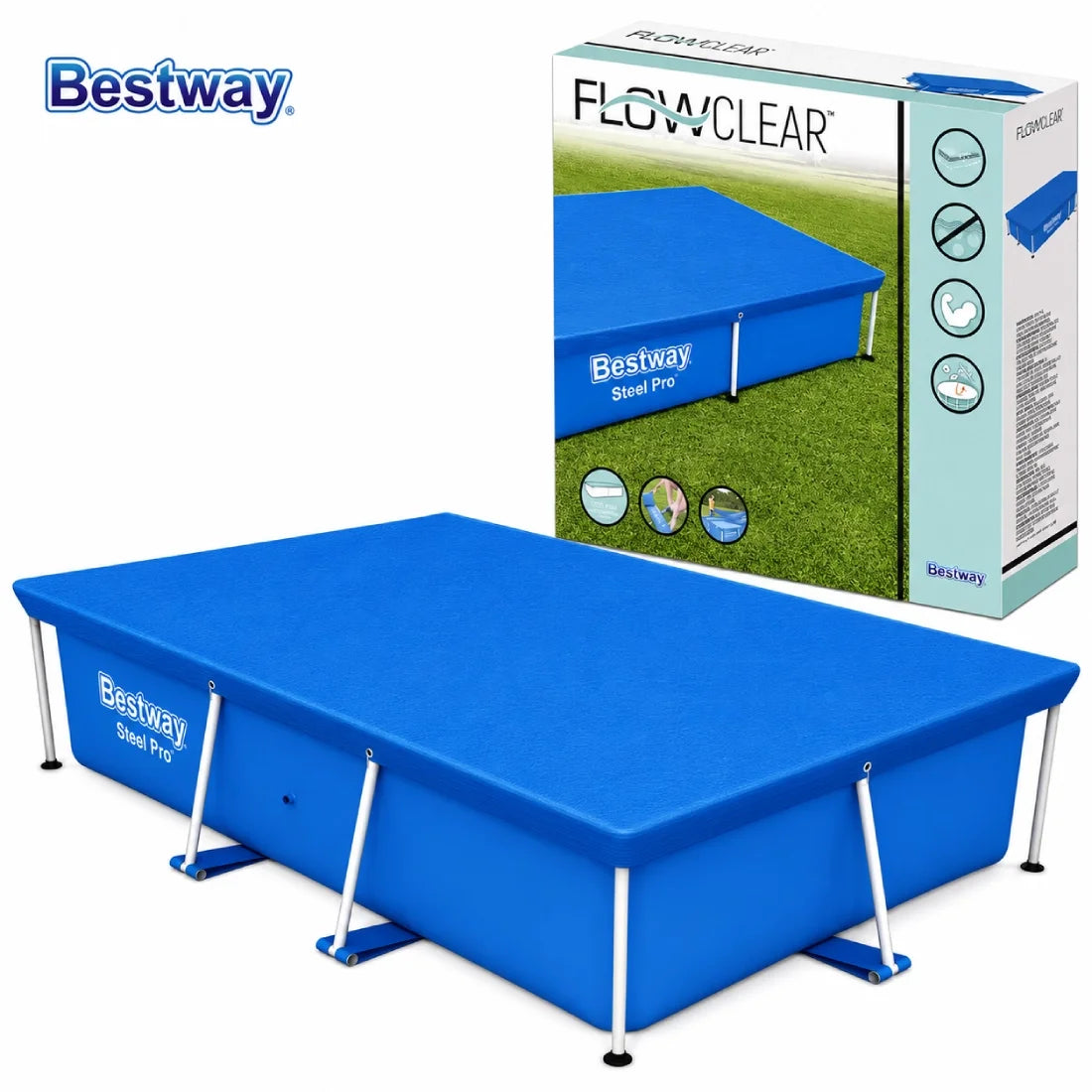 Bestway 2.21M x 1.50M Pool Cover for Pool Protection