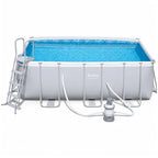 Bestway 4.12M Rectangular Pool Set for Family Summer Fun