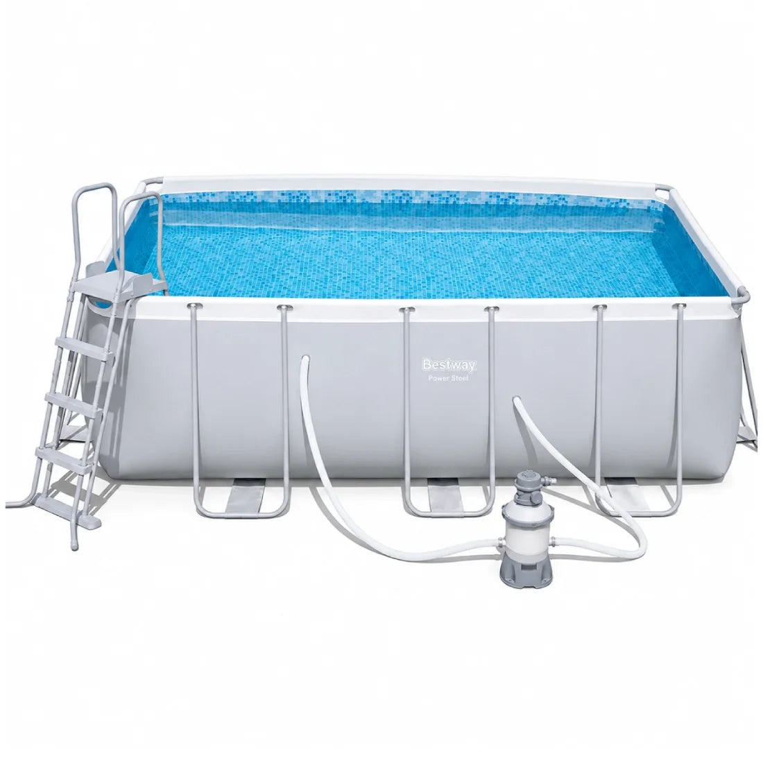 Bestway 4.12M Rectangular Pool Set for Family Summer Fun
