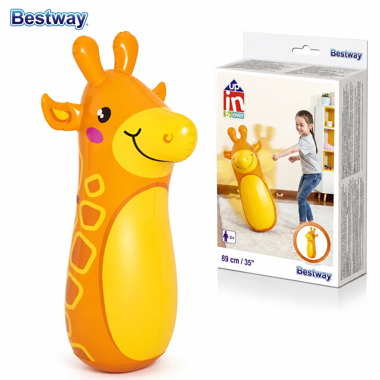 Bestway Animal Bop Bag 89CM Assorted