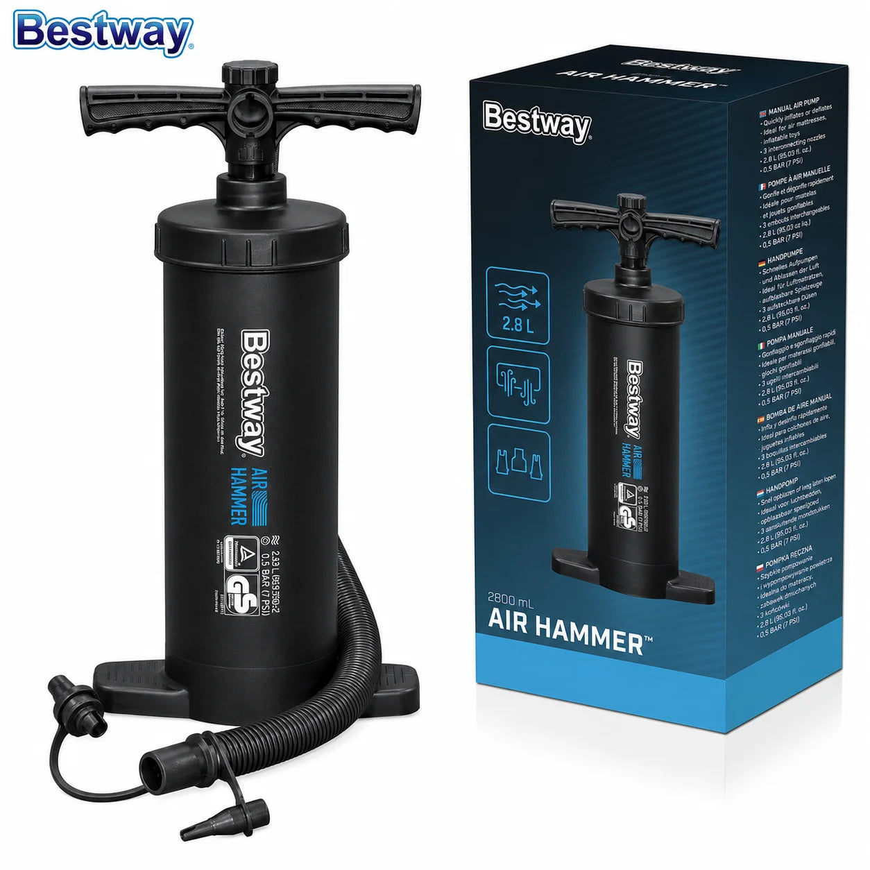 Bestway Air Hammer Hand Pump 2800ML