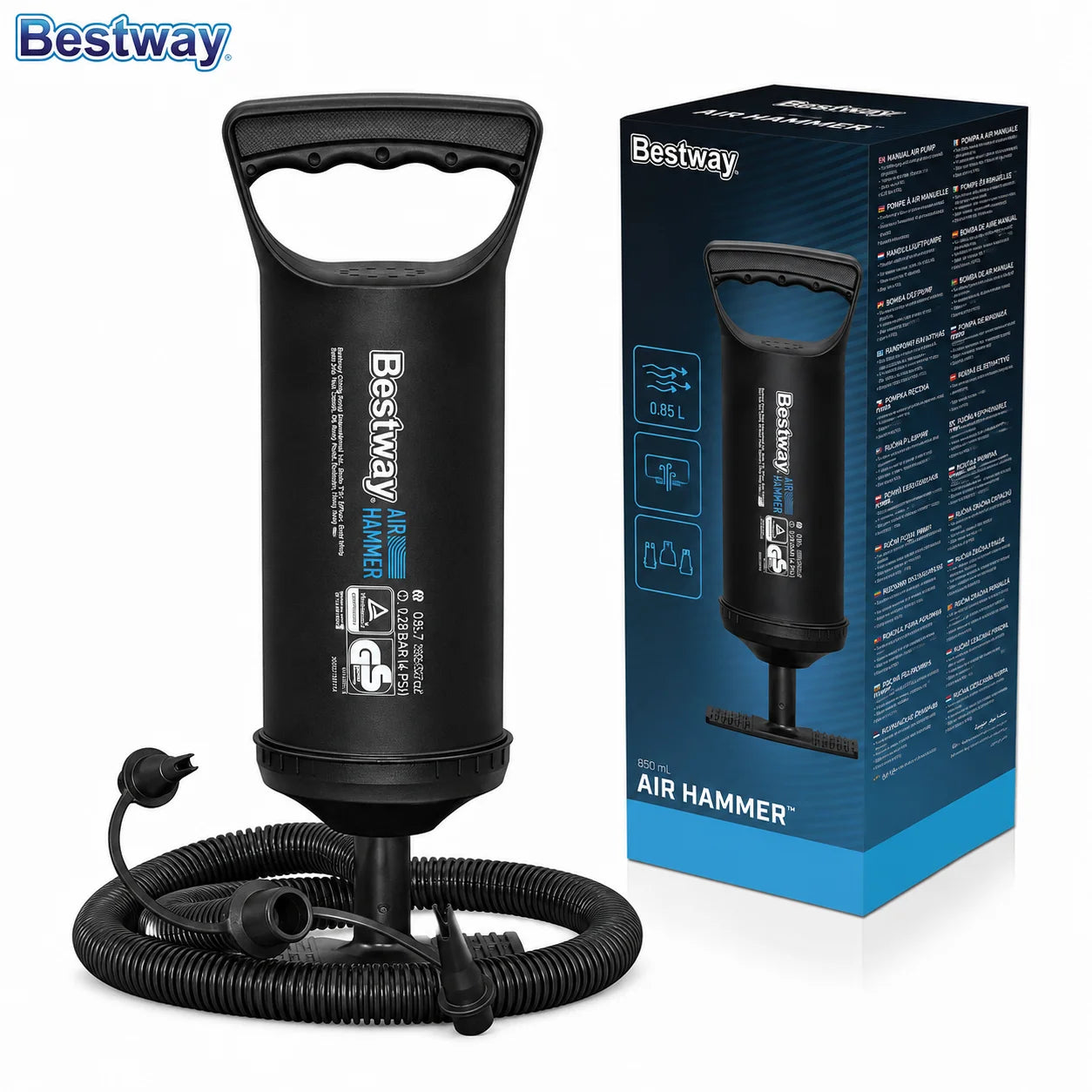 Bestway Air Hammer Hand Pump 850ML