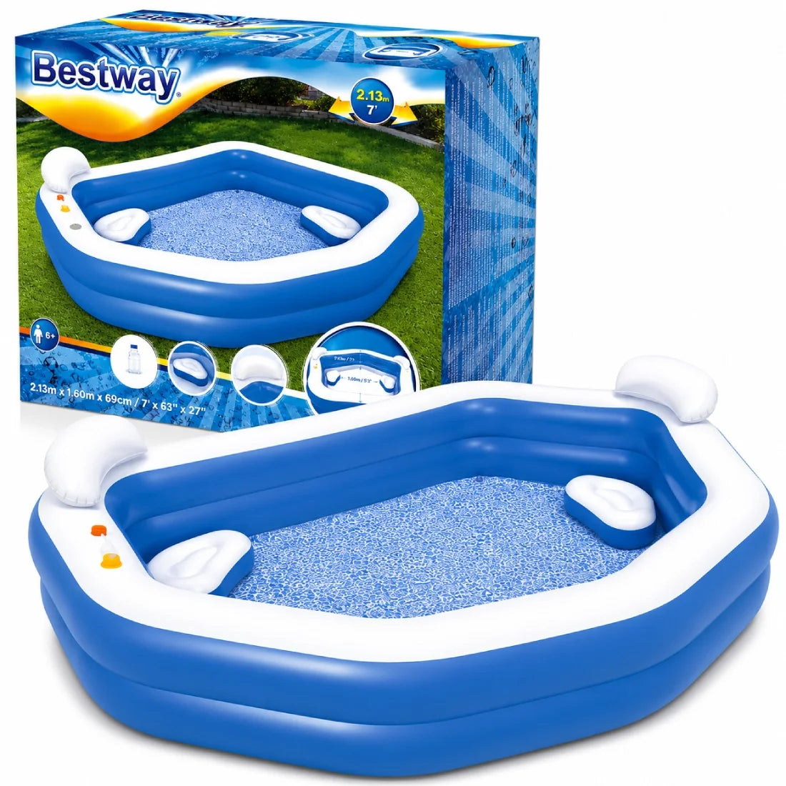 Bestway Family Fun Rectangular Pool