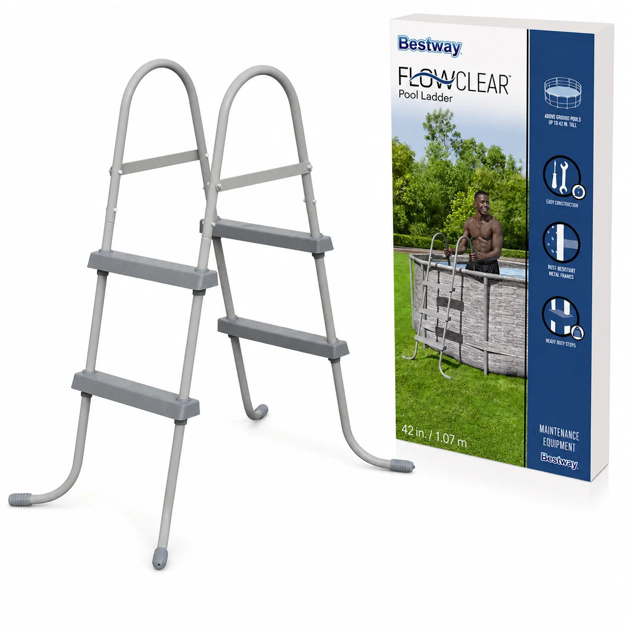 Bestway Flowclear Pool Ladder 1.07M