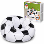 Bestway Kids Soccer Ball Chair Inflatable Beanless Seat Indoor Relax Play