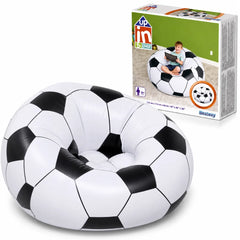 Bestway Kids Soccer Ball Chair Inflatable Beanless Seat Indoor Relax Play