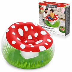 Bestway Mighty Mushroom Air Chair 11211266cm Inflatable Seat Indoor Outdoor