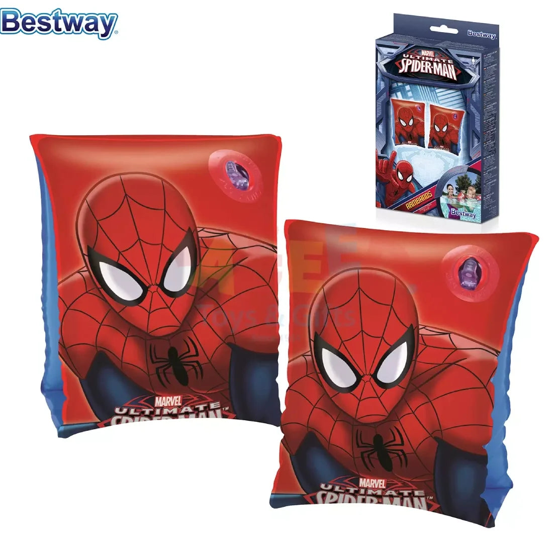 Bestway Spiderman 23x15CM Armbands For Pool Fun