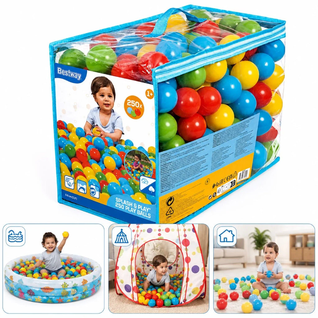 Bestway Splash & Play Balls 250PCS