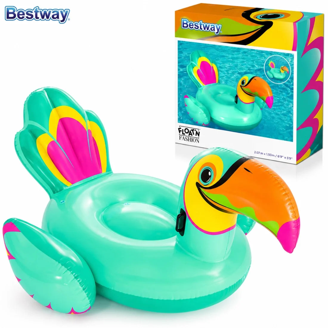 Bestway Tipsy Toucan Inflatable Ride on Float