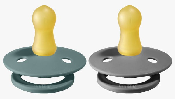 Bibs Pacifier Size 1 - Baby 0 -6M (2pcs) - Island Sea/Smoke